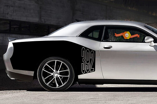 392 Billboard Quarter Panel Pair Rear Fender Vinyl Decal Sticker for Dodge Challenger 2009-2015