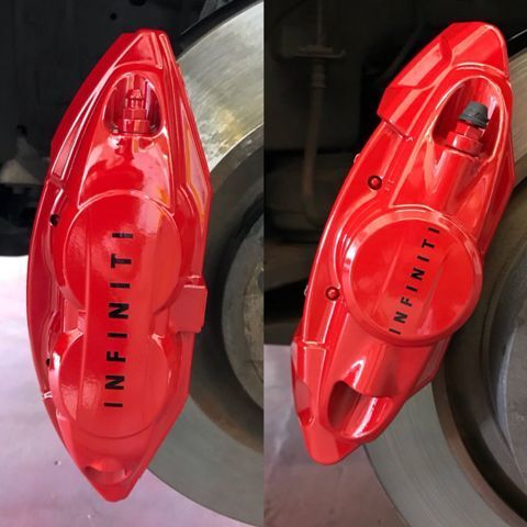 Infiniti Brake Caliper High Temp Vinyl Decal Set of 6 