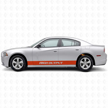 High Output Straight Stripes Side Vinyl Decal Kit for Dodge Charger 2011-2014_4