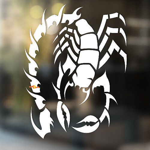 Long-Tailed Scorpion Universal Vinyl Decal Sticker