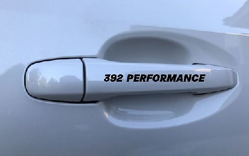 392 Performance Door Handle Vinyl Decals for Dodge Challenger