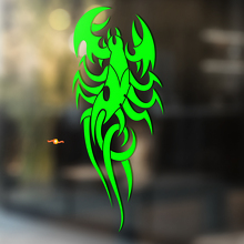 Scorpion Smooth Curved Lines Universal Vinyl Decal Sticker_2