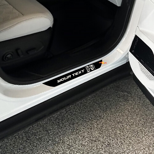 Custom Door Sill Vinyl Decals Kit for Jeep Trailhawk 