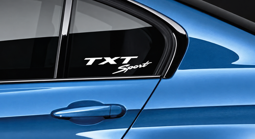Custom Sport Lettering Side Window Vinyl Decal Sticker