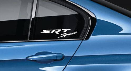 Dodge SRT Racing Decal Sticker Logo Racing USA Pair