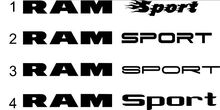 1500 2500 Dodge Ram Sport Vinyl Stickers Custom Decals logo mopar 5.7 L Rebel RT №3 2