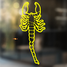 Desert Scorpion Outline Universal Vinyl Decal Sticker_4