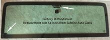 JEEP WRANGLER Windshield Replacement Stickers Decals (JK, TJ), Grill and Corner, Replica 2