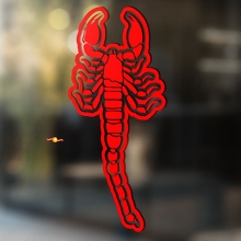 Desert Scorpion with Contour Universal Vinyl Decal Sticker_2