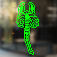 Desert Scorpion with Contour Universal Vinyl Decal Sticker_3