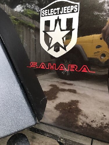 Sahara Style Side Vinyl Decal Set for Jeep Wrangler_1