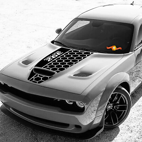 Honeycomb Hood Vinyl Decal for Dodge Challenger