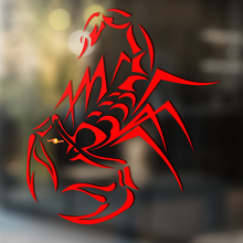Scorpion Thin Lines Tribal Style Universal Vinyl Decal Sticker_2
