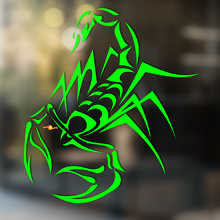 Scorpion Thin Lines Tribal Style Universal Vinyl Decal Sticker_3
