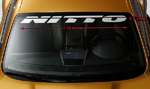 NITTO TIRES RACING OFFROAD Premium Windshield Banner Vinyl Decal Sticker