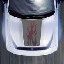 Hood Flame Gradient Decal Sticker for Dodge Charger Electric 2