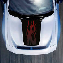 Hood Flame Gradient Decal Sticker for Dodge Charger Electric 3