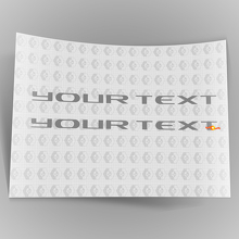 Custom text  Emblem Overlay Stickers Decals 2