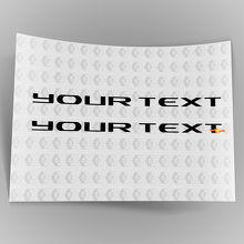 Custom text  Emblem Overlay Stickers Decals 3