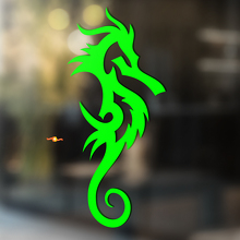 Fire Seahorse Tribal Style Universal Vinyl Decal Sticker_2