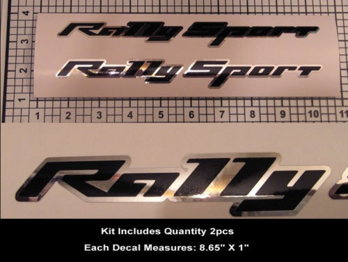 RS SS Rally Sport Sticker Decal Kit 2pcs Camaro Super Sport Chrome Hood Scoop 