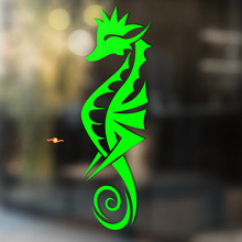 Seahorse Tribal Style Universal Vinyl Decal Sticker_3