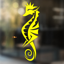 Seahorse Tribal Style Universal Vinyl Decal Sticker_4