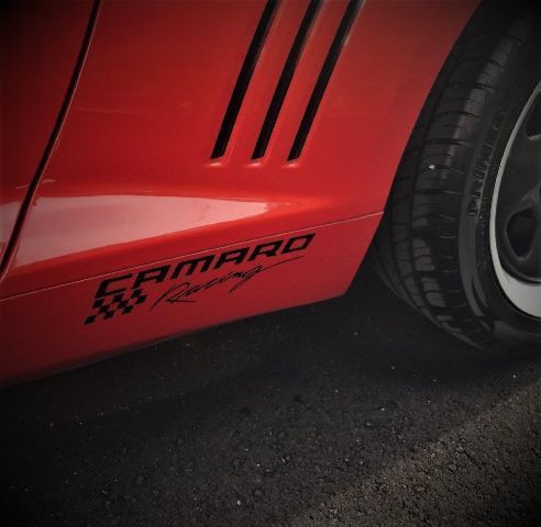 Racing Style Rocker Panel Vinyl Decal for Chevy Camaro