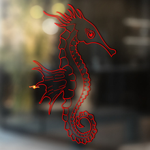 Seahorse Outline Design Universal Vinyl Decal Sticker_2
