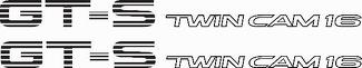 GT-S Twin Cam 16 AE86 vinyl Sticker Decals - SET of 2
