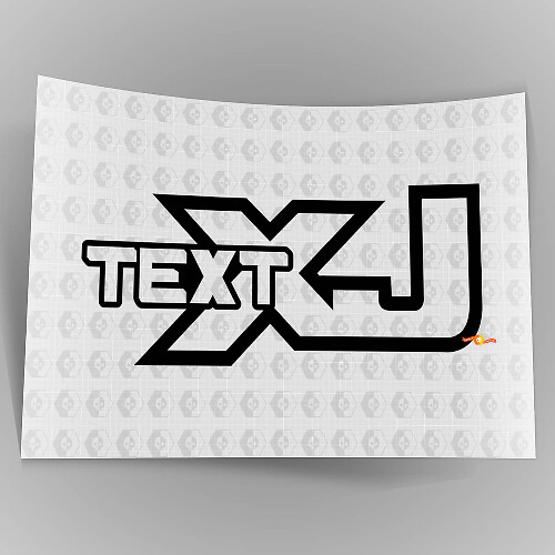 Black Vinyl Decal Sticker Off Road Trails Rock Crawling 4x4 for Jeep Cherokee XJ