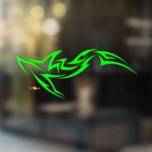 Shark Tribal Stripes Universal Vinyl Decal Sticker_3