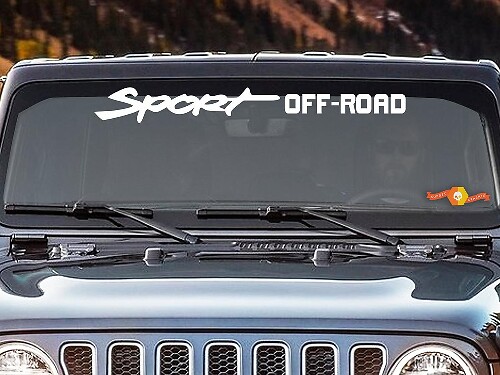 Sport Off Road Windshield Vinyl Decal Sticker for Jeep Wrangler
