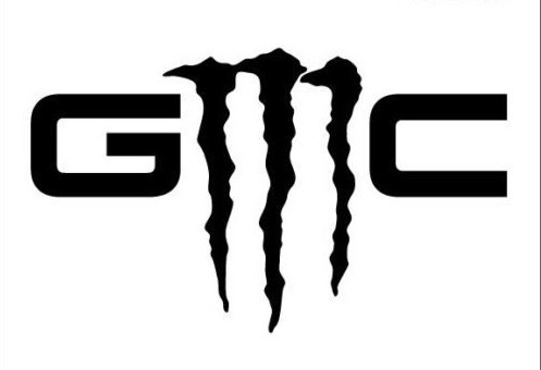 GMC Logo Monster Style Universal Vinyl Decal Sticker for GMC Sierra