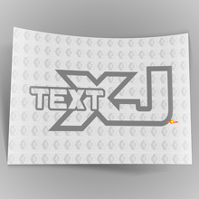 Custom Text Vinyl Decal Sticker Off Road Trails Rock Crawling 4x4 for Jeep Cherokee XJ 2