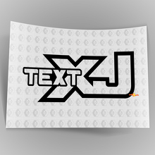 Custom Text Vinyl Decal Sticker Off Road Trails Rock Crawling 4x4 for Jeep Cherokee XJ 3