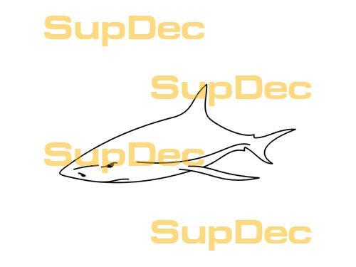 Shark Vinyl Art Wall  Window Bathroom Sticker Decal removable #3