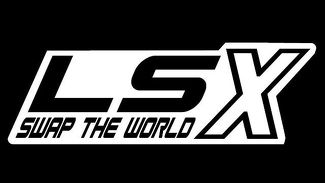 LSX Swap The World - Vinyl Decal - White - Chevy LS Car Truck Track Sticker