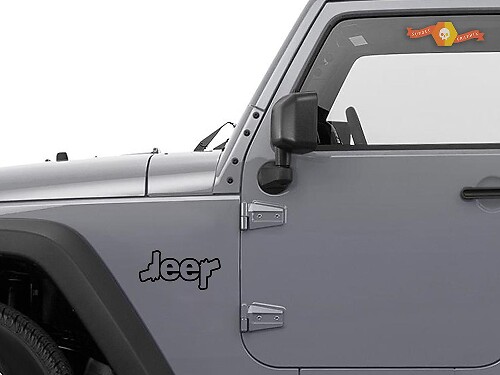 Gun Style Outline Vinyl Decal for Jeep Wrangler Cherokee Renegade