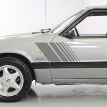 Faded Side Stripes Strobe Stickers Decals Kit for Ford Mustang 1979-93 2