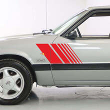 Strobe Side Stripes Vinyl Decals Kit for Musclecar Mustang 1979-93_3