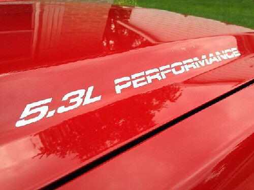 5.3L Performance Hood Vinyl Decals for Chevy Silverado GMC Sierra