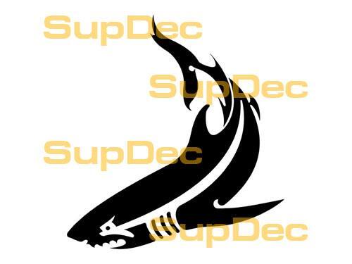 Shark Vinyl Art Wall  Window Bathroom Sticker Decal removable #6