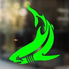Shark Tribal Style Universal Vinyl Decal Sticker_3