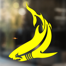 Shark Tribal Style Universal Vinyl Decal Sticker_4