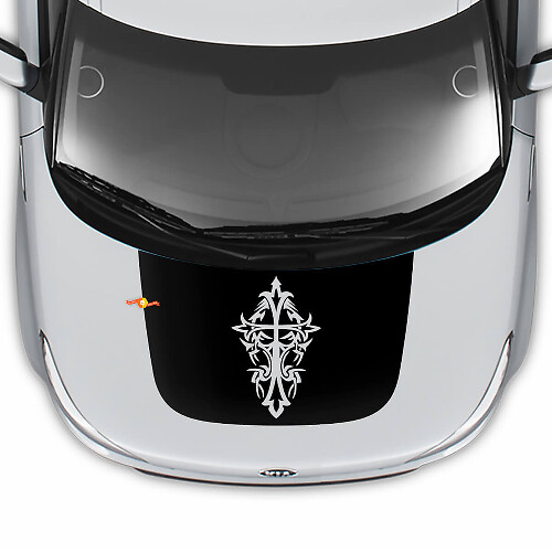 Cross Hood Decal Wrap Vinyl Decals Graphic Sticker for Kia Soul