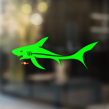 Angry Shark Universal Vinyl Decal Sticker_4