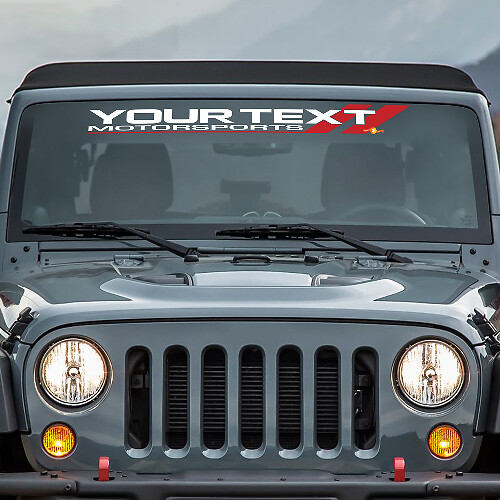 Motorsport Windshield Vinyl Decal Sticker for Dodge