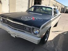 Plymouth Duster 340 Wedge Hood Callout Tape Stripe Decal White Red Mopar Sticker 2