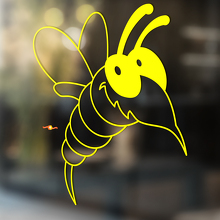 Funny Bee Universal Vinyl Decal Sticker_4